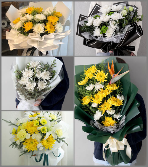 福建福州连江县蓼沿乡白事花束代送